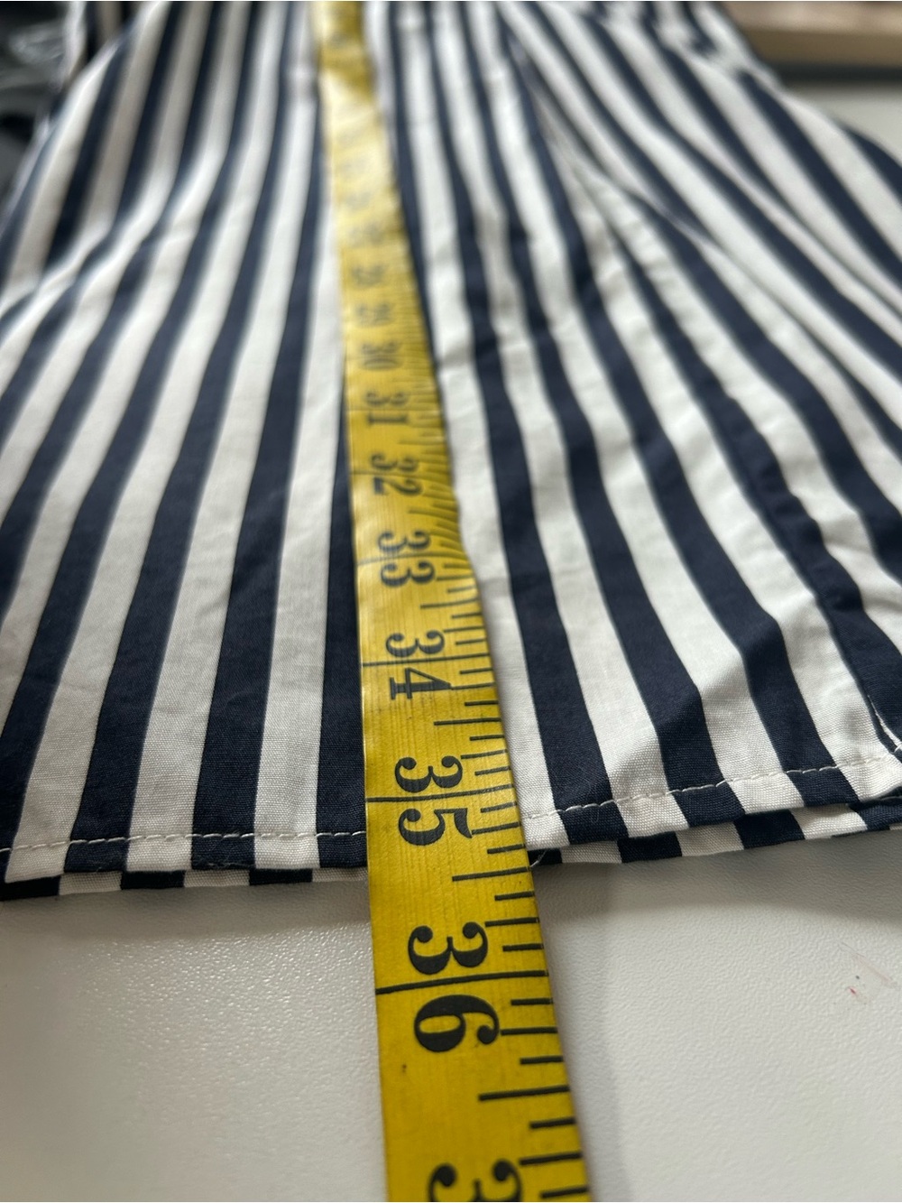 NWT H&M MODERN/CLASSIC STRIPED DRESS Sz.XXL LOOSE FIT BODICE, FITTED SKIRT - Picture 7 of 9